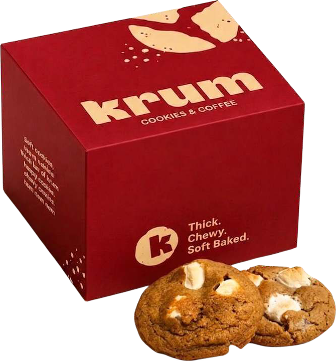Krum gift box of 6 cookies